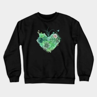 Succulent Heart Crewneck Sweatshirt